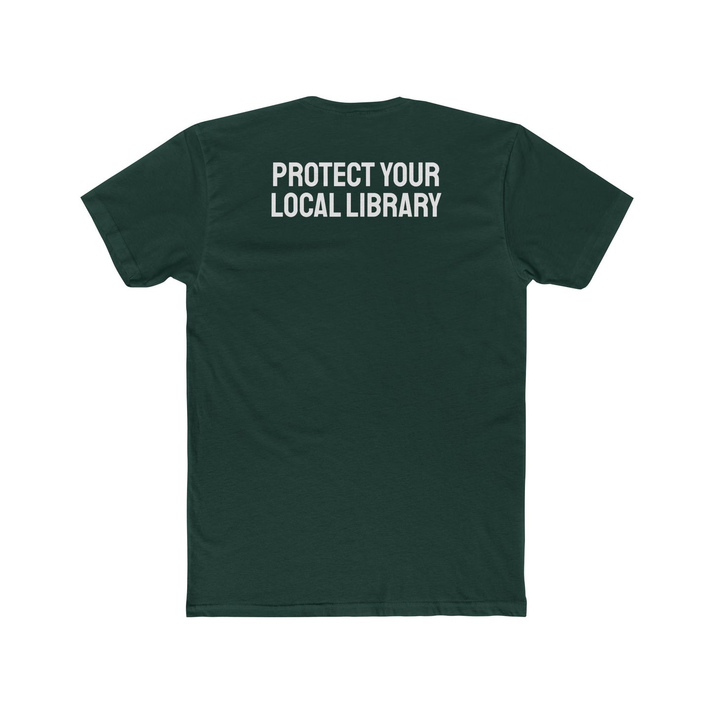 Protect Your Local Library - Unisex Cotton Crew Tee