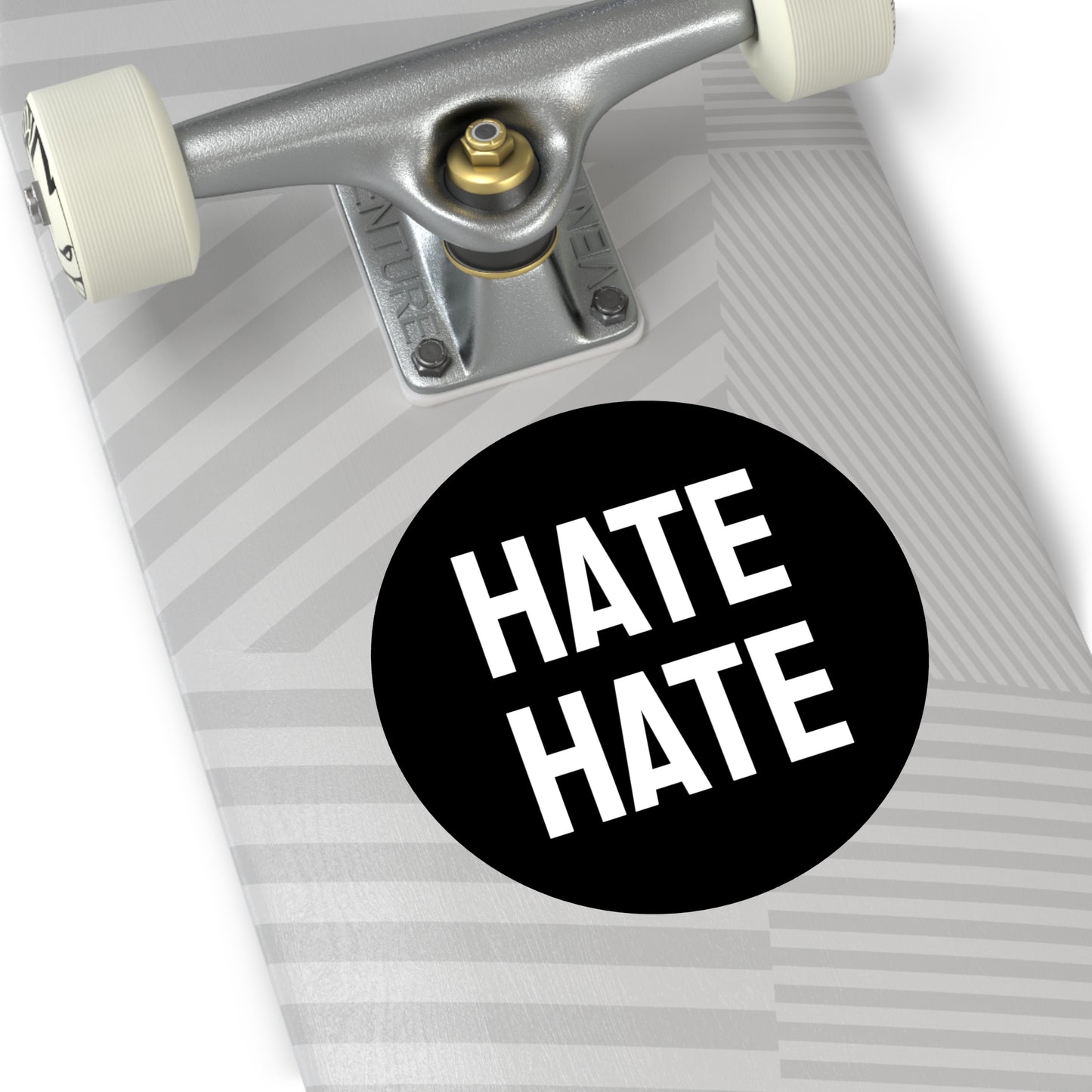 Hate Hate - Round Vinyl Stickers