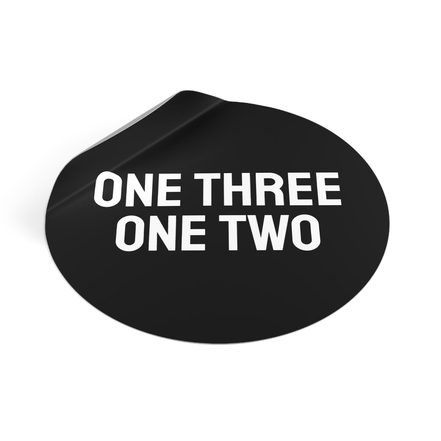 One Three One Two - Round Vinyl Stickers