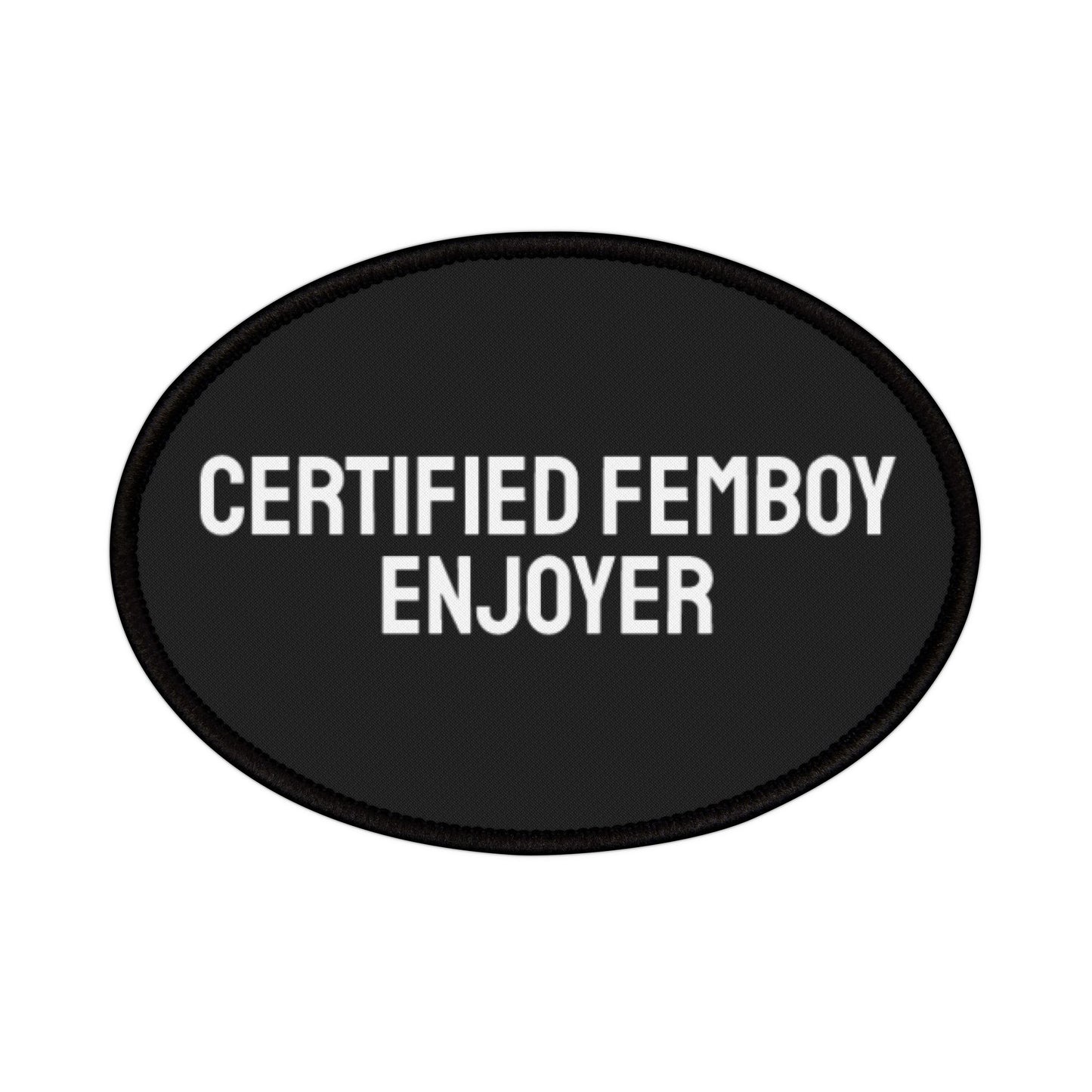 Certified Femboy Enjoyer - Iron-On Patch