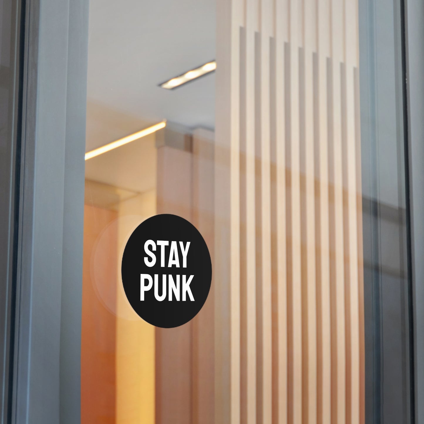 Stay Punk - Round Vinyl Stickers
