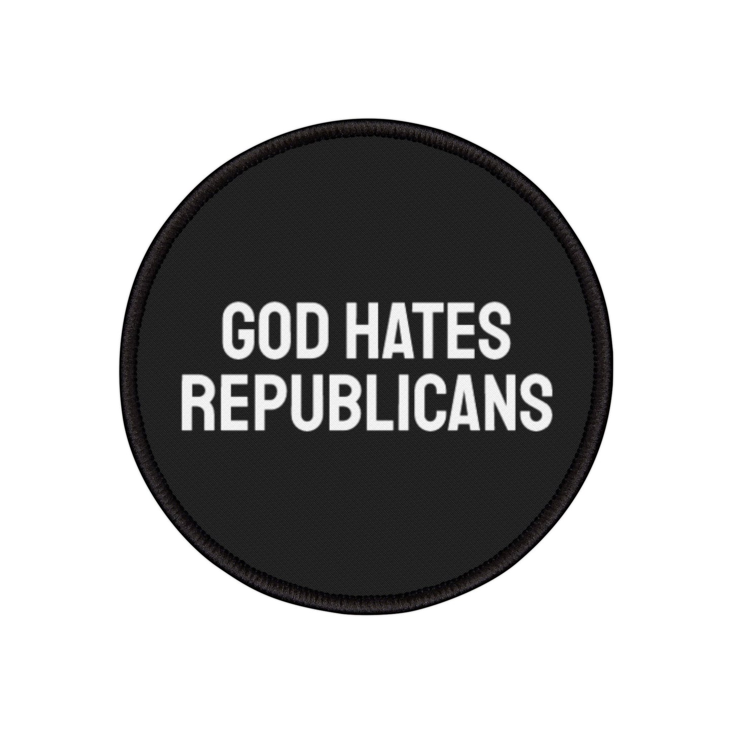 God Hates Republicans - Iron-On Patch