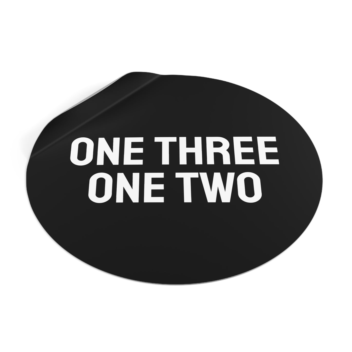 One Three One Two - Round Vinyl Stickers