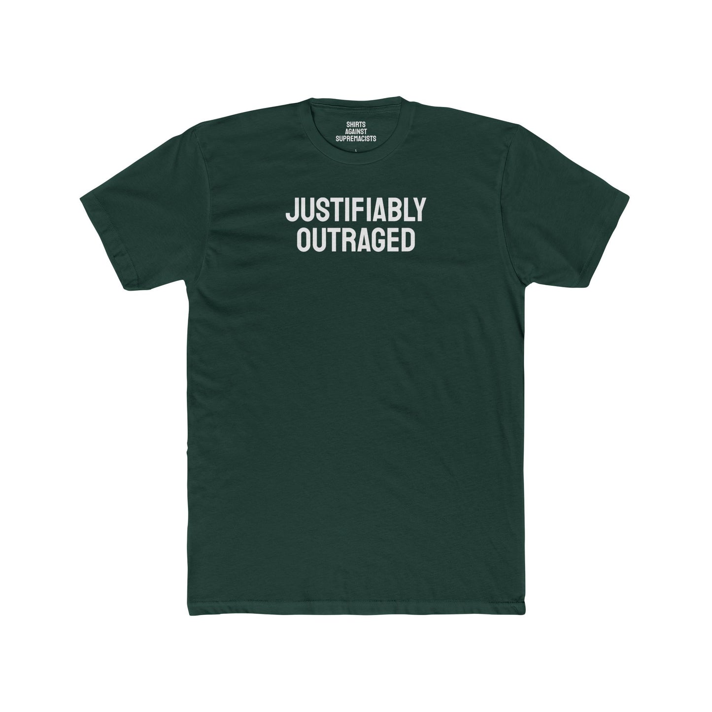 Justifiably Outraged - Unisex Cotton Crew Tee
