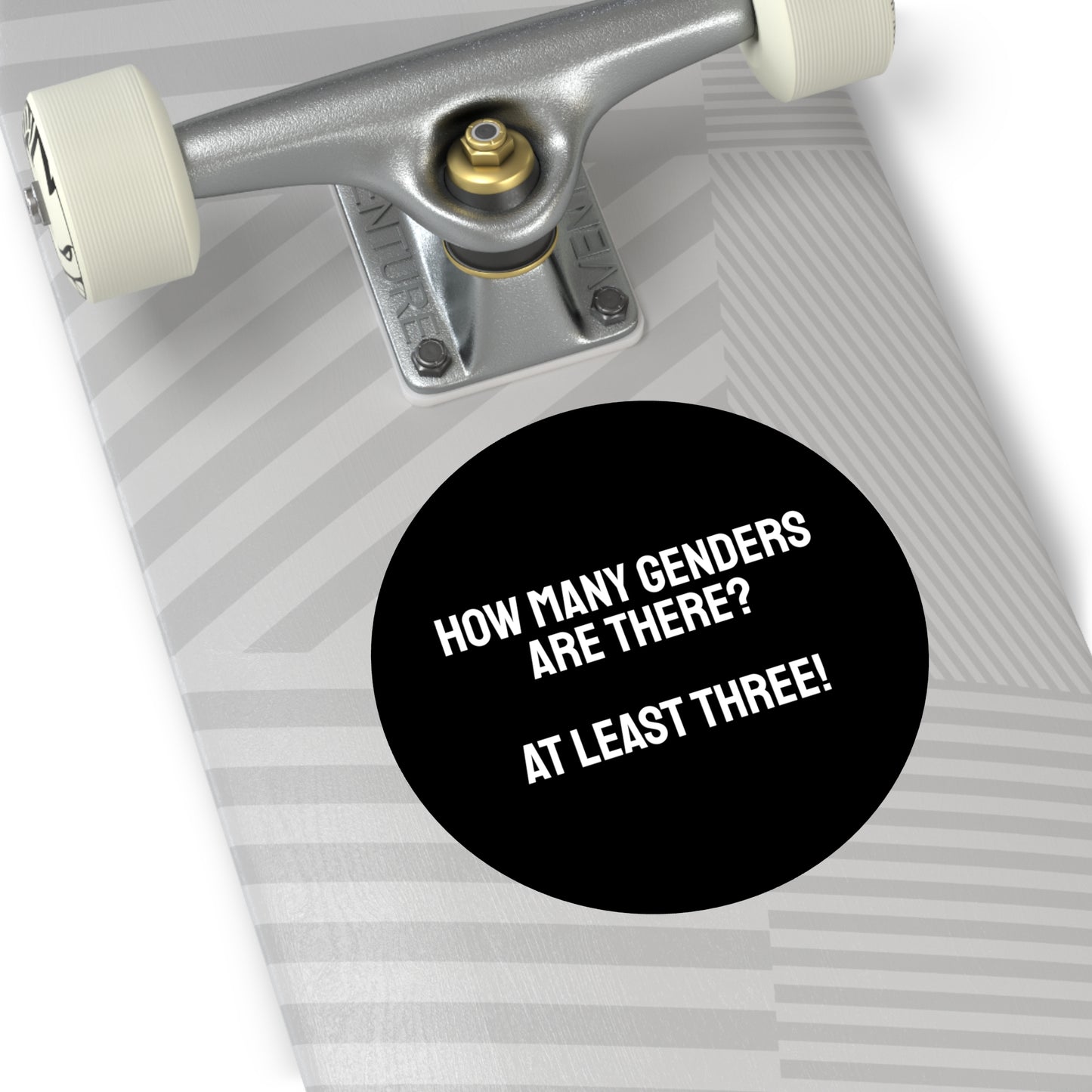 How Many Genders Are There? At Least Three! - Round Vinyl Stickers