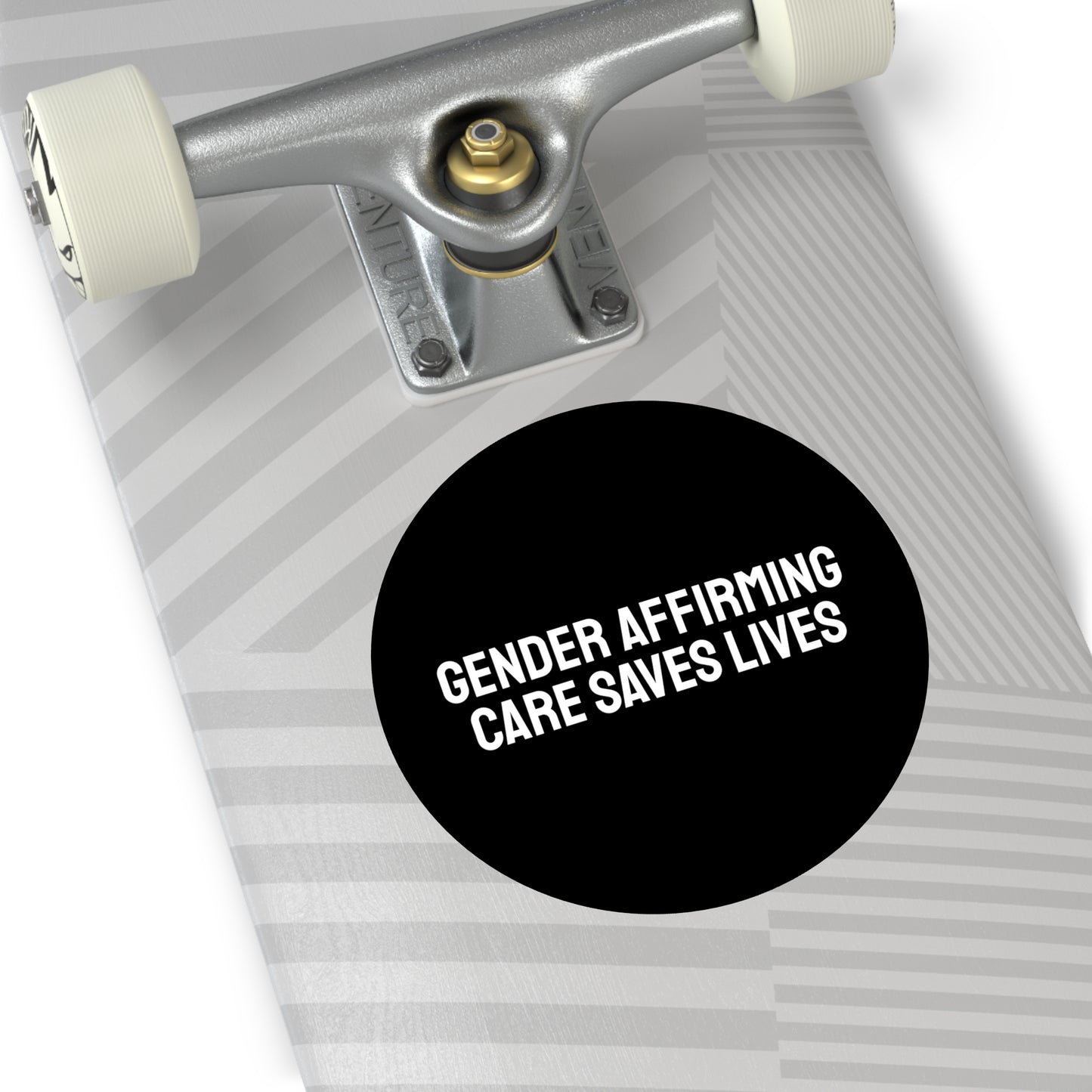 Gender Affirming Care Saves Lives - Round Vinyl Stickers