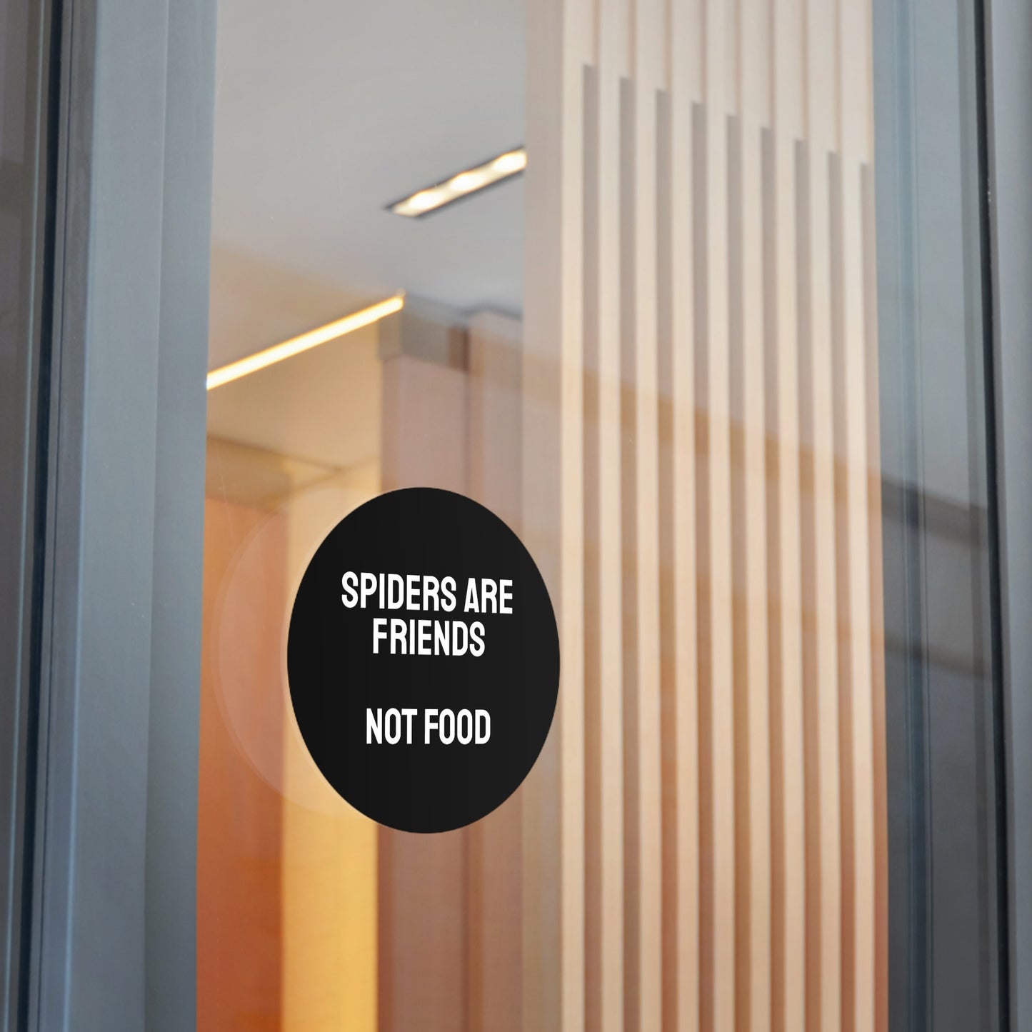 Spiders Are Friends Not Food - Round Vinyl Stickers