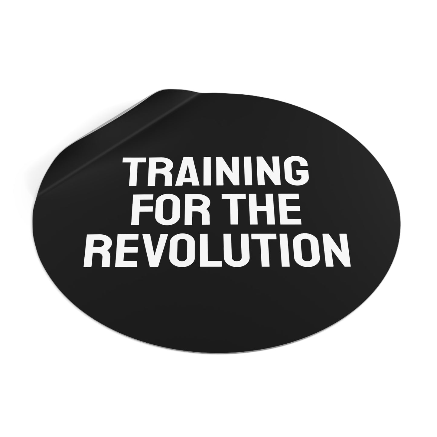 Training For The Revolution - Round Vinyl Stickers