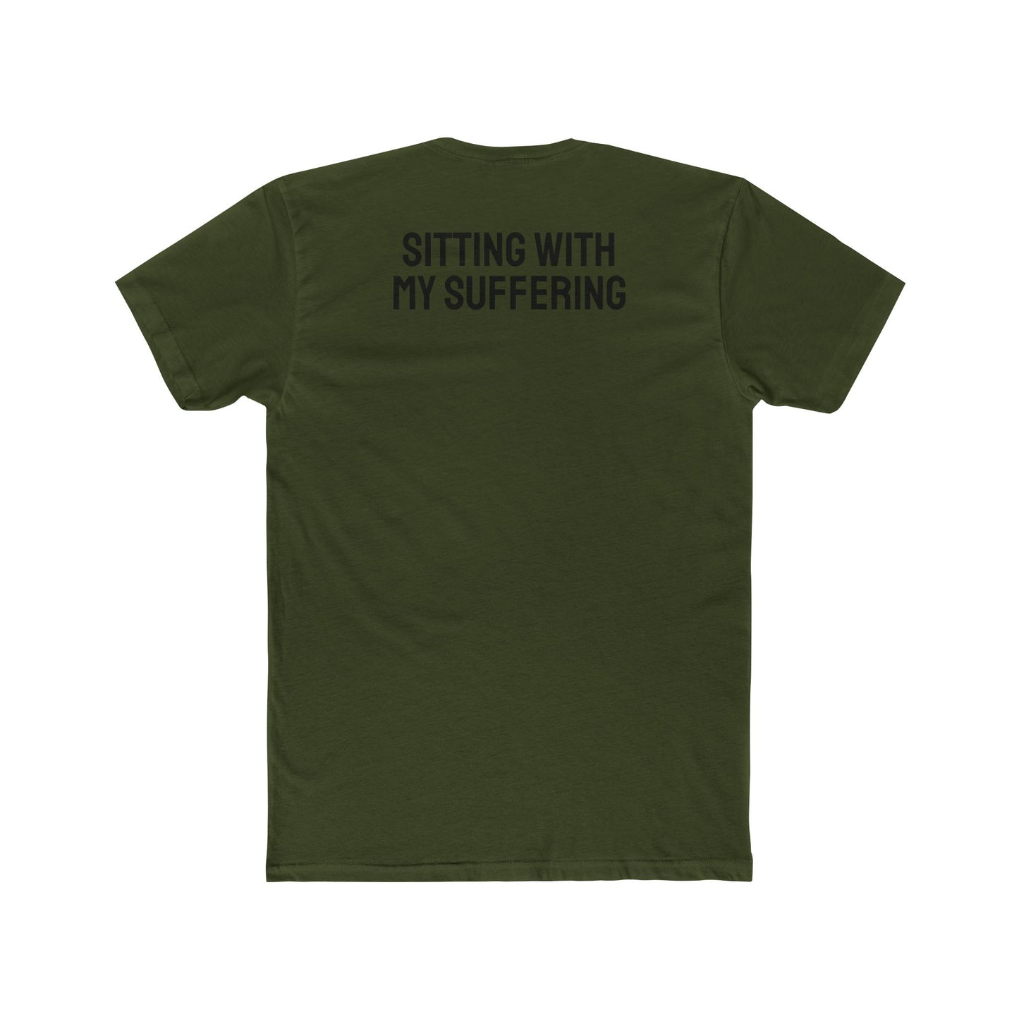 Sitting With My Suffering - Unisex Cotton Crew Tee