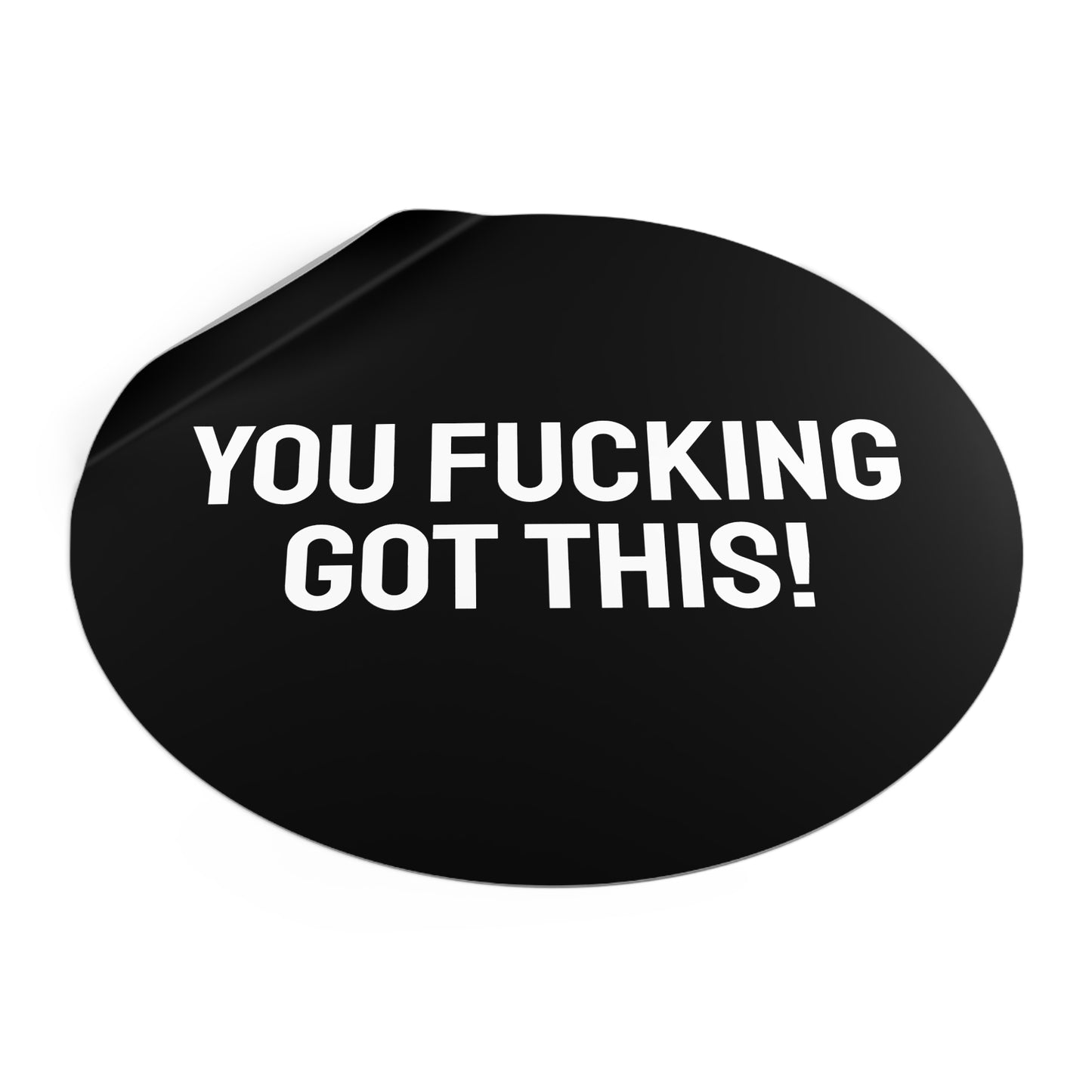 You Fucking Got This! - Round Vinyl Stickers