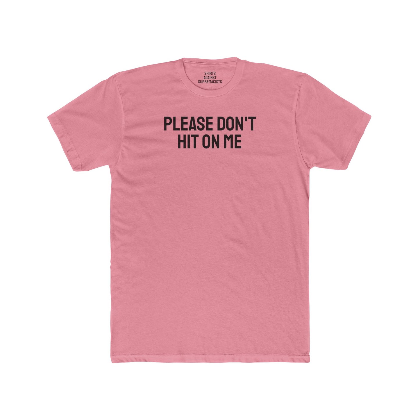 Please Don't Hit On Me - Aro/Ace Unisex Cotton Crew Tee