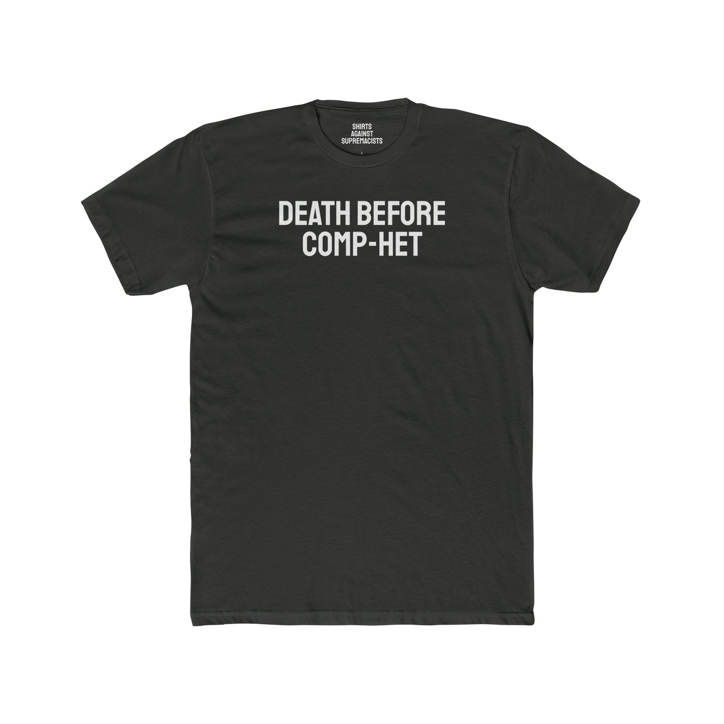 Death Before Comp-Het - Unisex Cotton Crew Tee