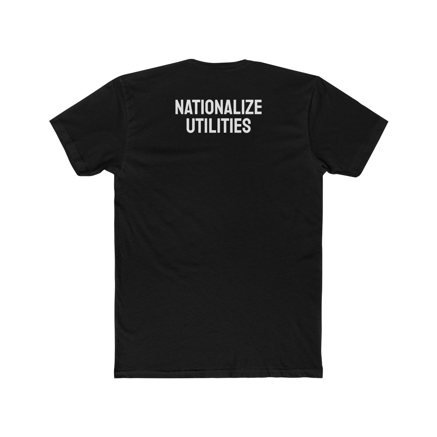 Nationalize Utilities - Unisex Cotton Crew Tee