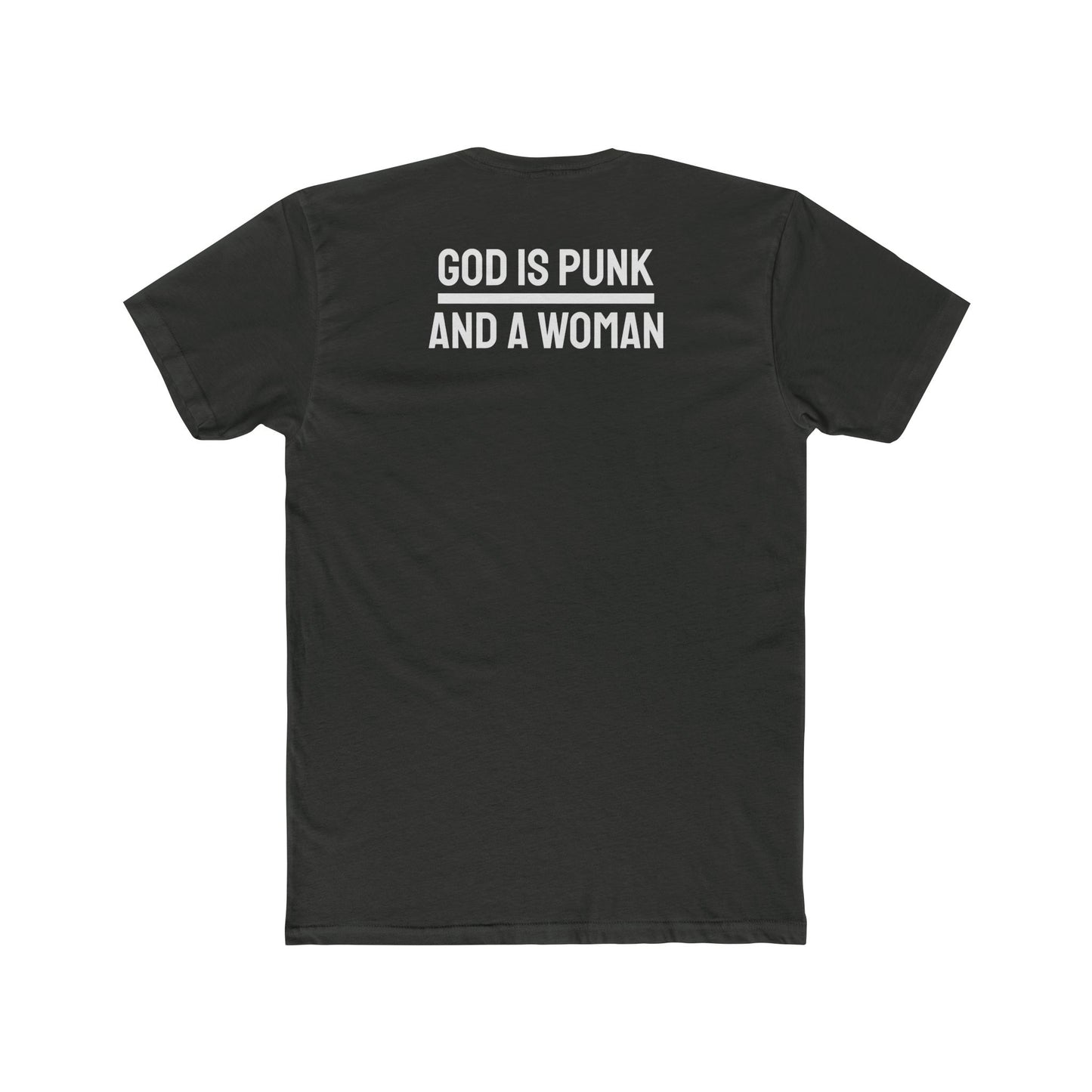 God Is Punk And A Woman - Unisex Cotton Crew Tee