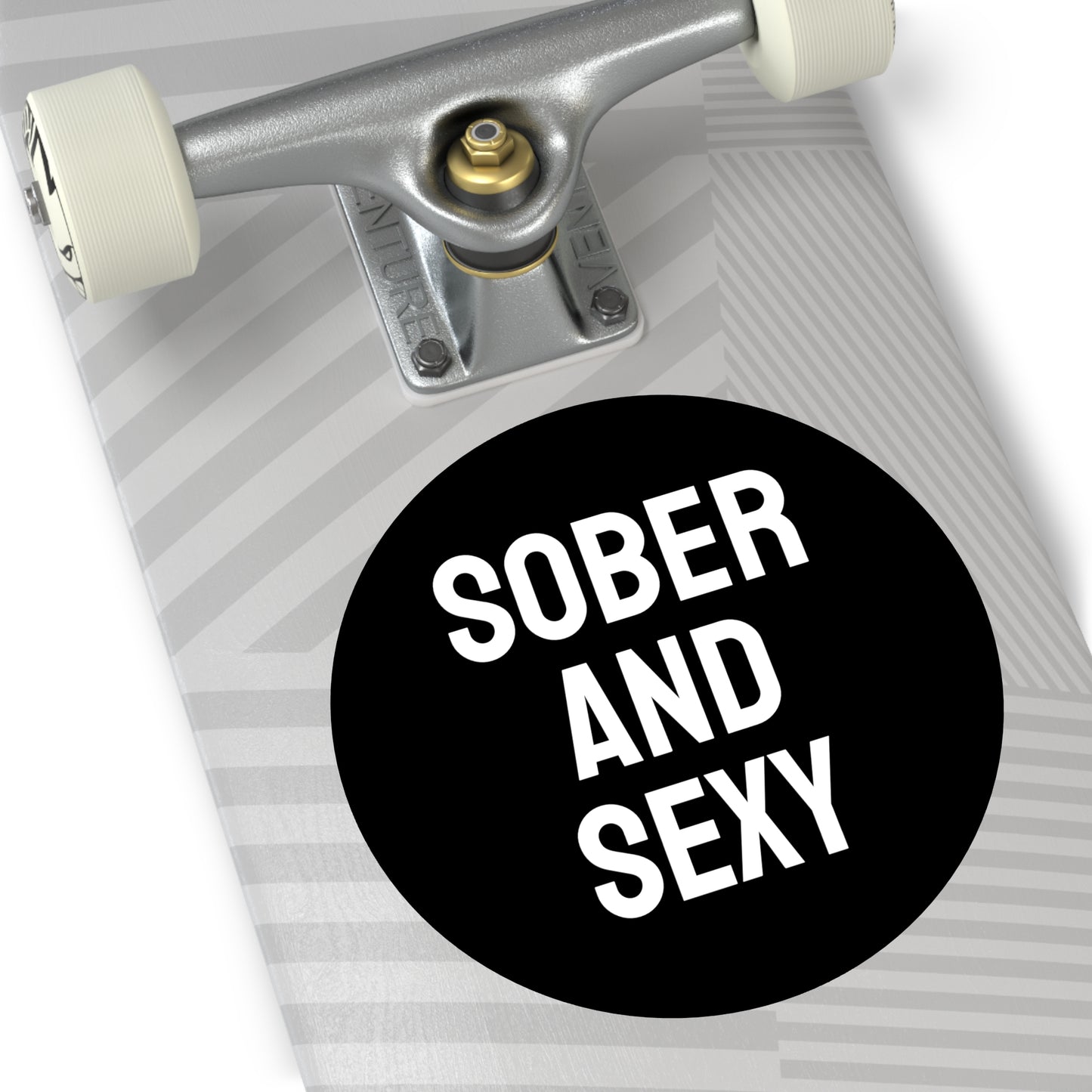 Sober And Sexy - Round Vinyl Stickers