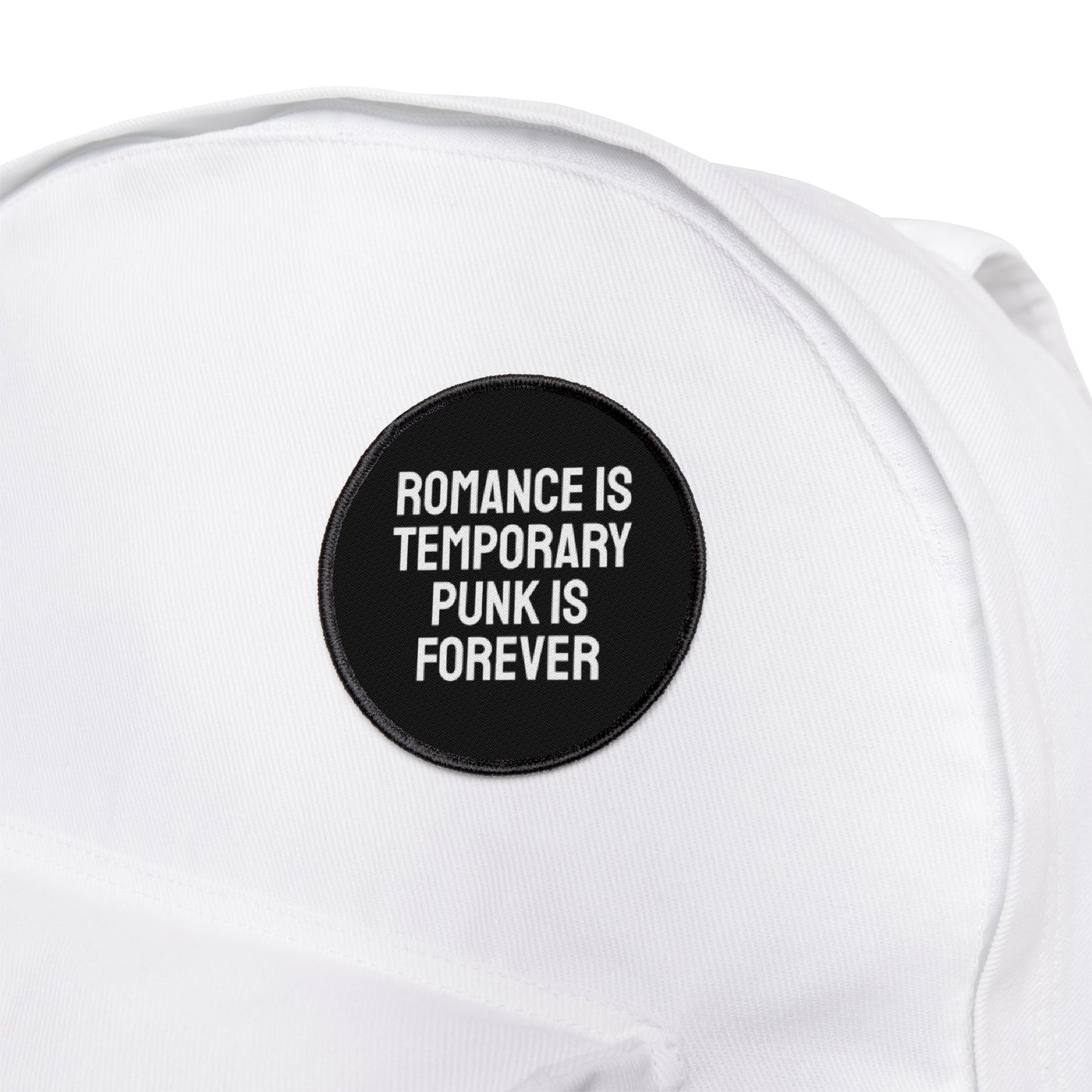 Romance Is Temporary Punk Is Forever - Iron-On Patch