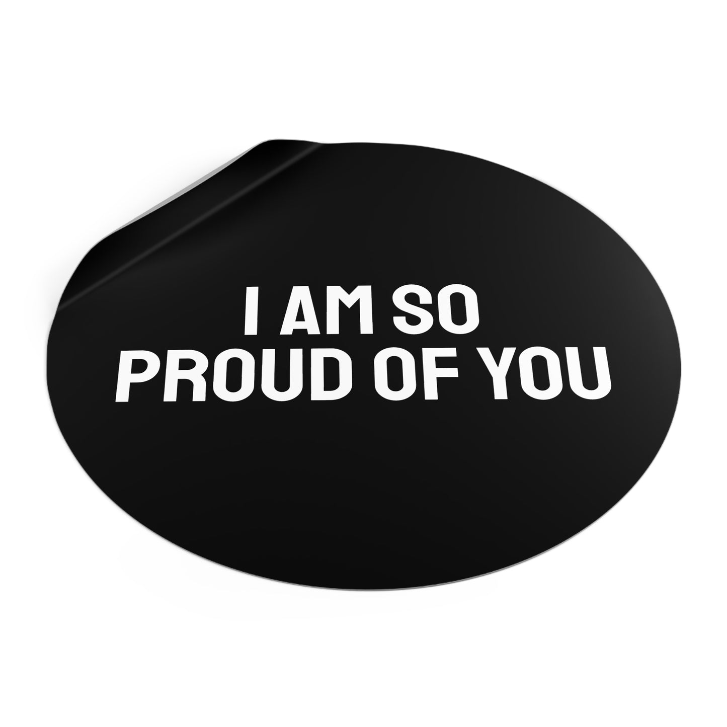 I Am So Proud Of You - Round Vinyl Stickers