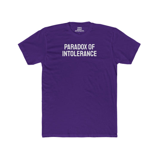 Paradox Of Intolerance - Unisex Cotton Crew Tee