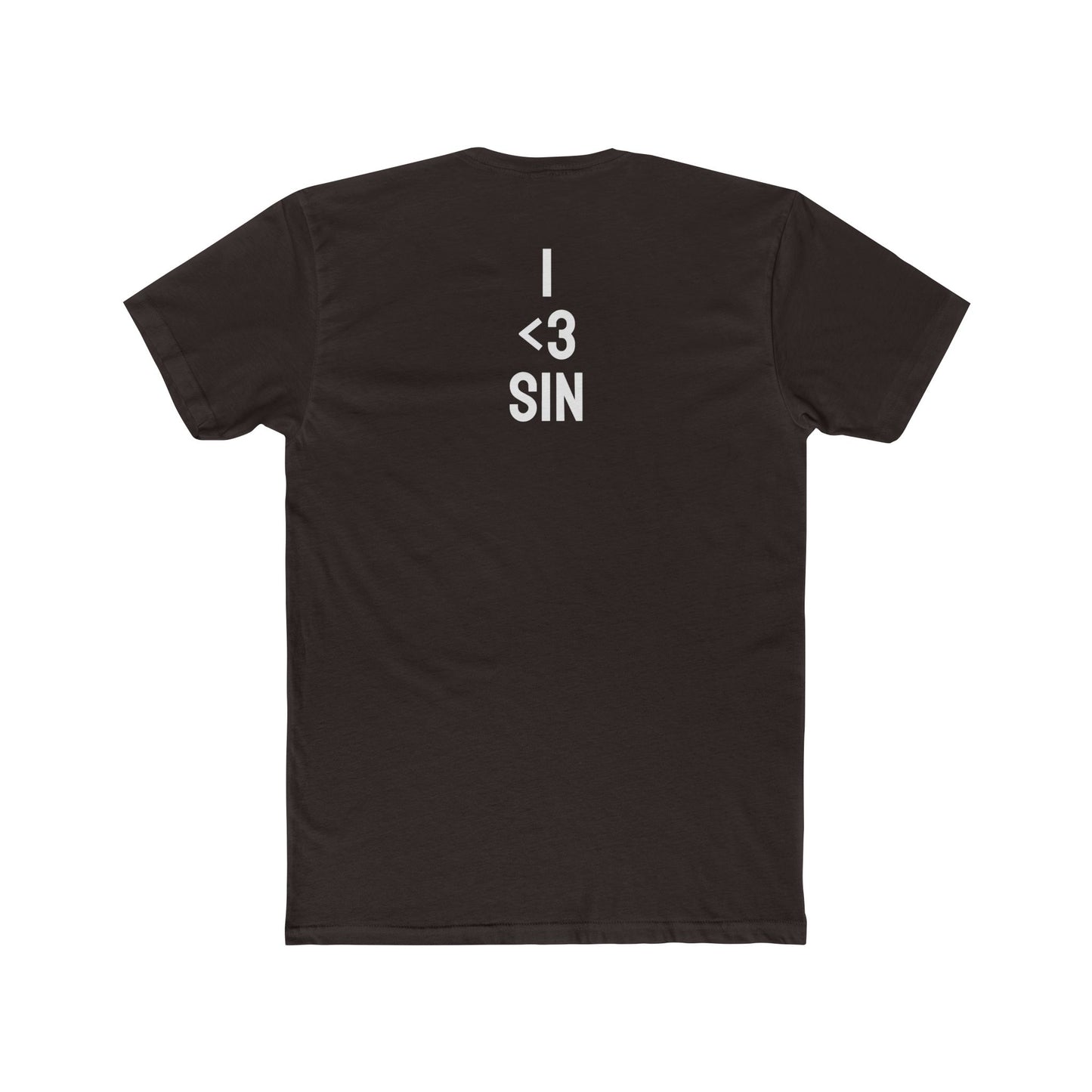 I <3 Sin - Unisex Cotton Crew Tee