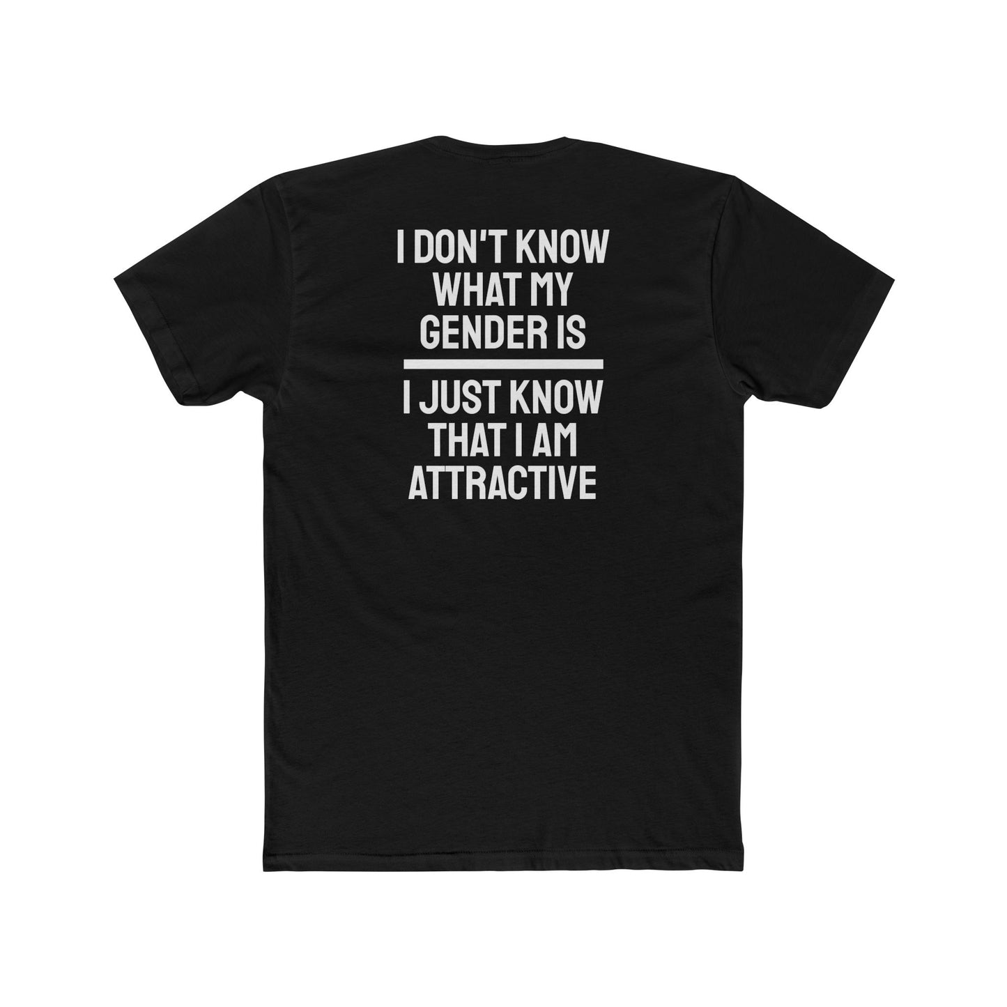 I Don't Know What My Gender Is I Just Know That I'm Attractive - Unisex Cotton Crew Tee