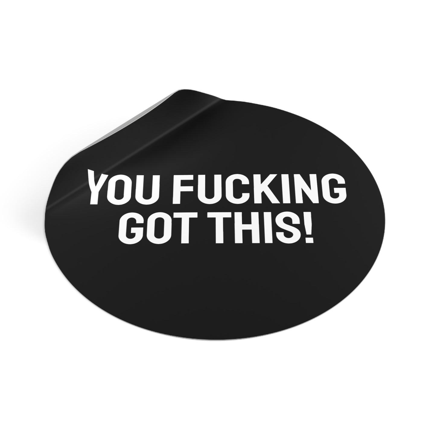 You Fucking Got This! - Round Vinyl Stickers