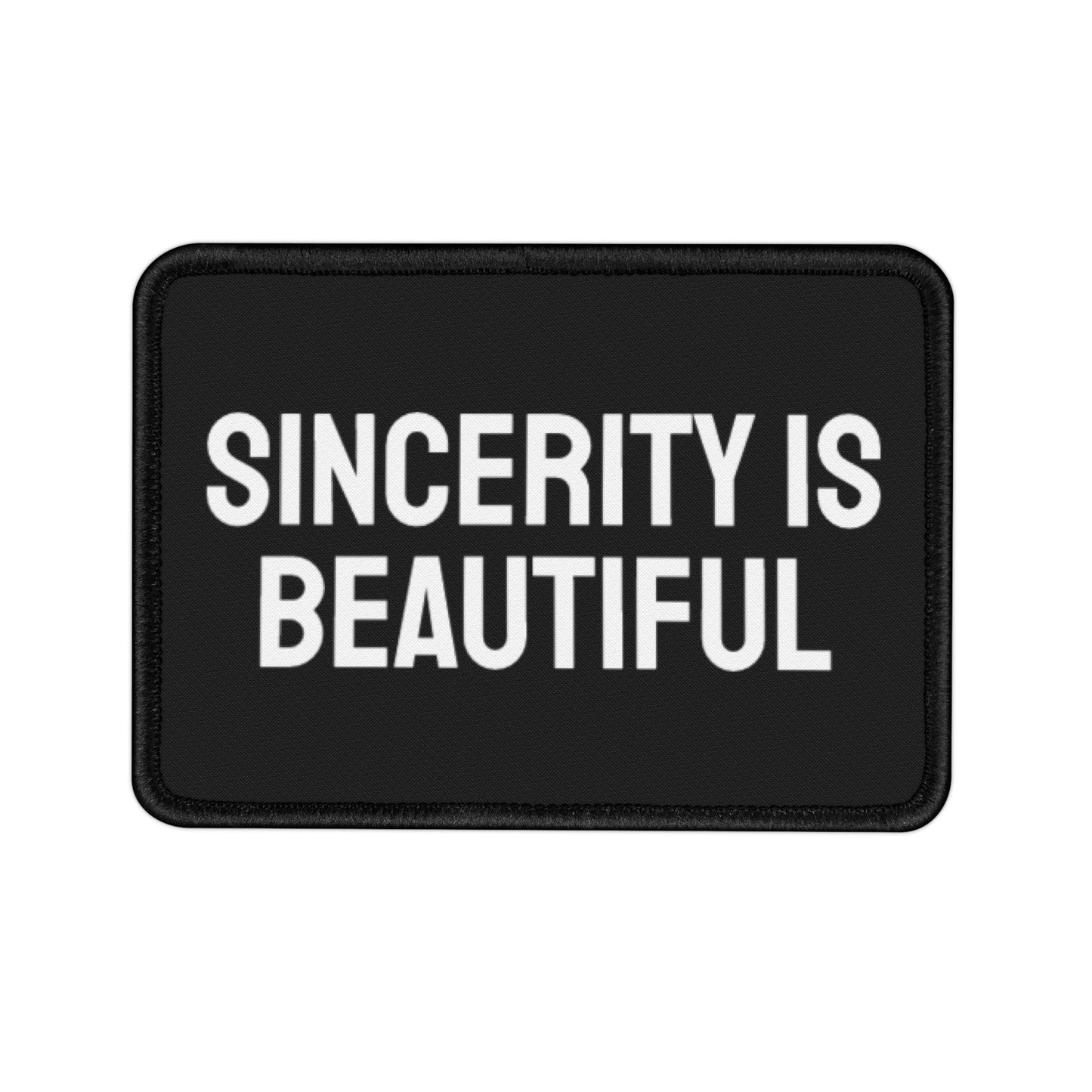 Sincerity Is Beautiful - Iron-On Patch