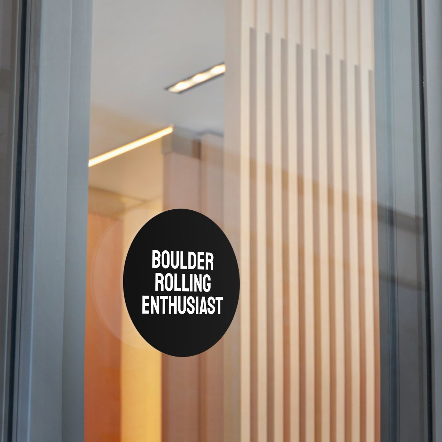 Boulder Rolling Enthusiast - Round Vinyl Stickers