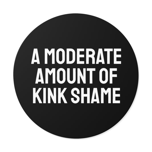 A Moderate Amount Of Kink Shame - Round Vinyl Stickers