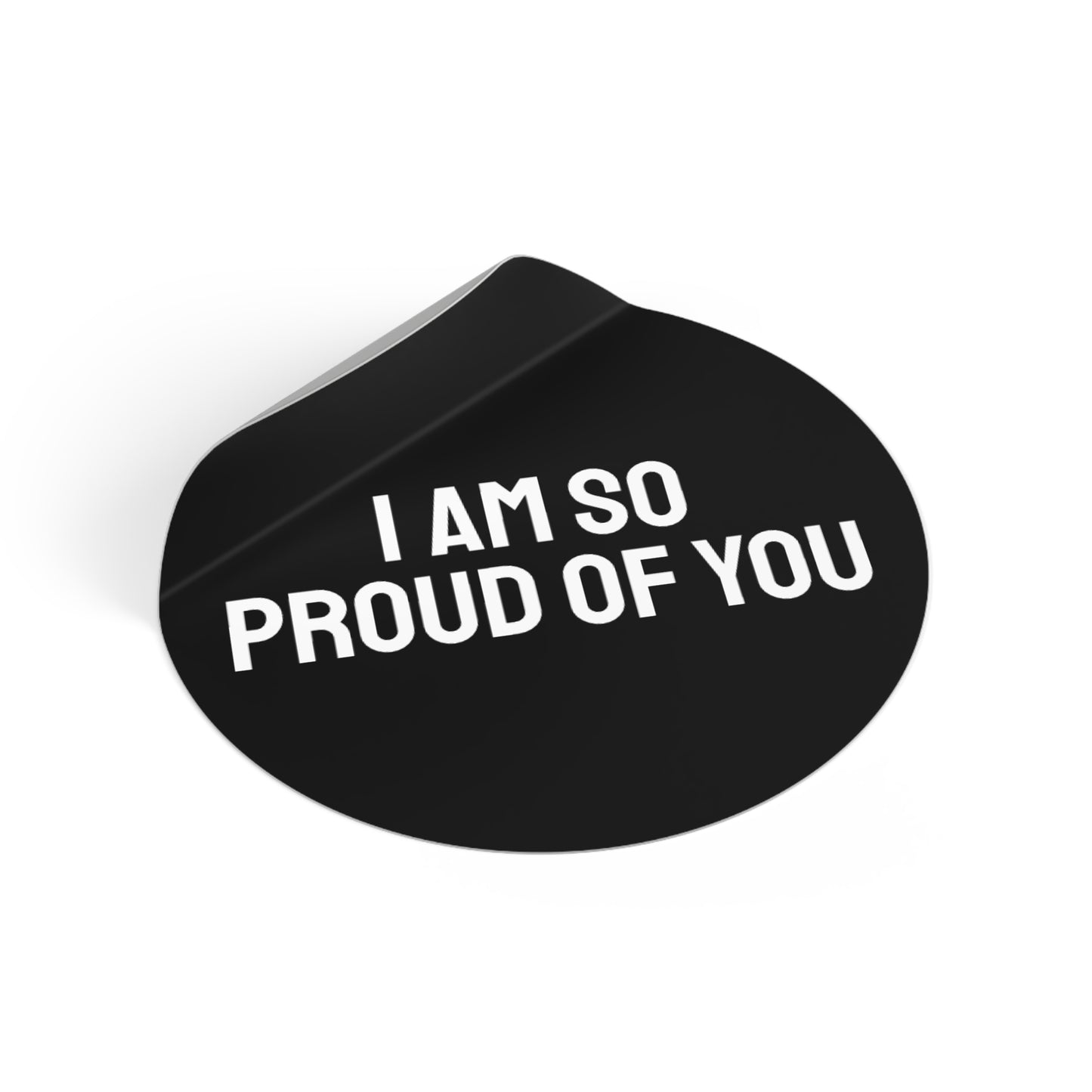 I Am So Proud Of You - Round Vinyl Stickers