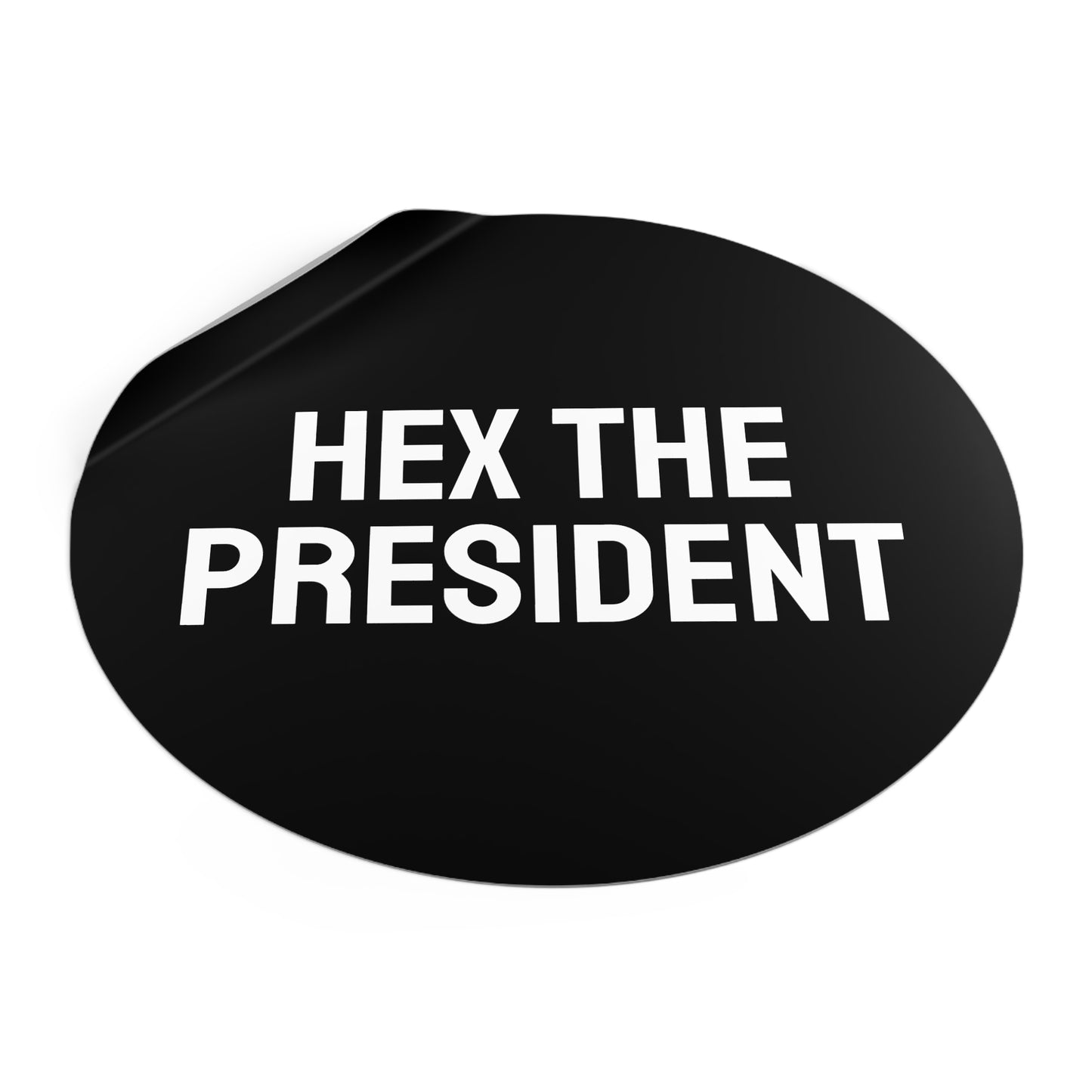 Hex The President - Round Vinyl Stickers