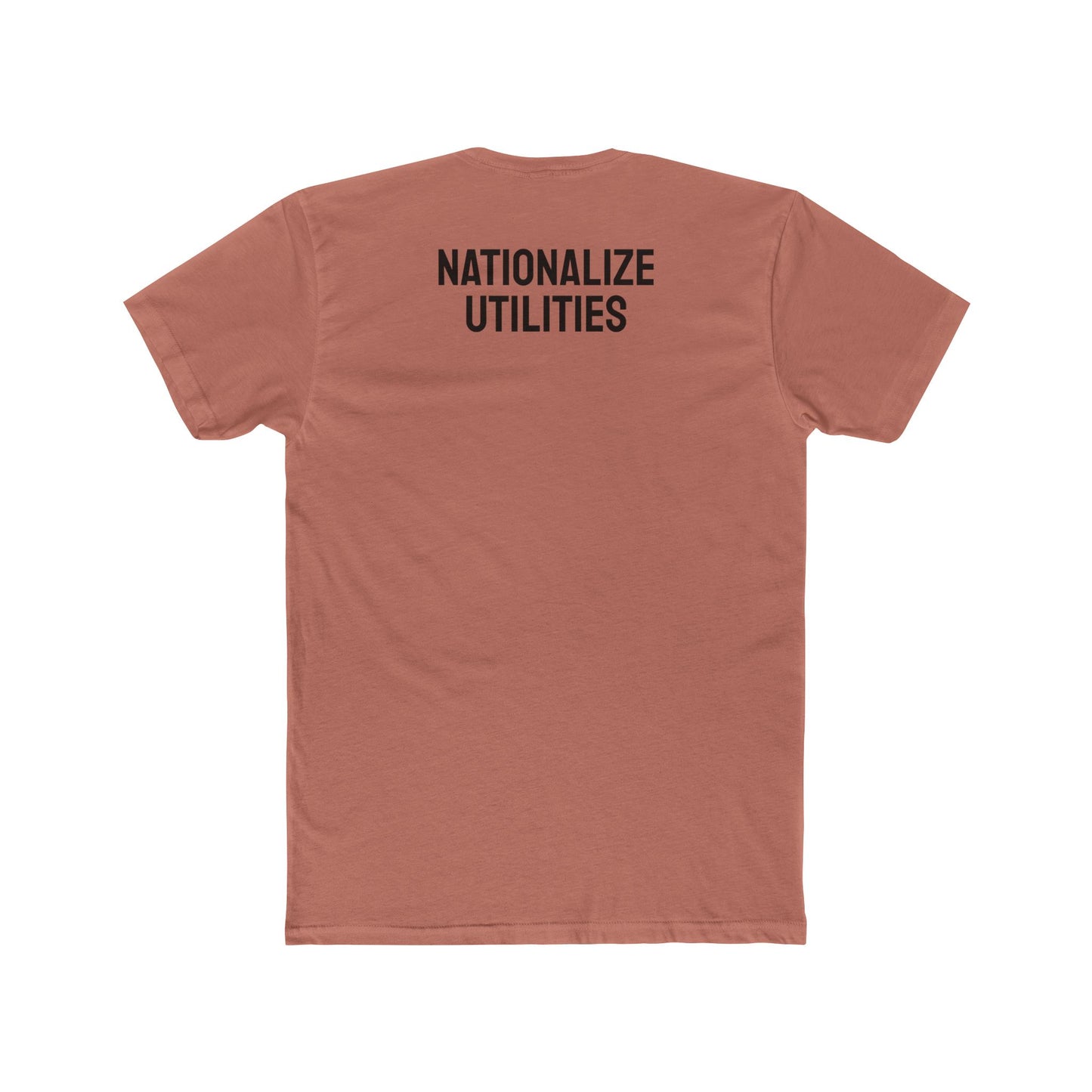 Nationalize Utilities - Unisex Cotton Crew Tee