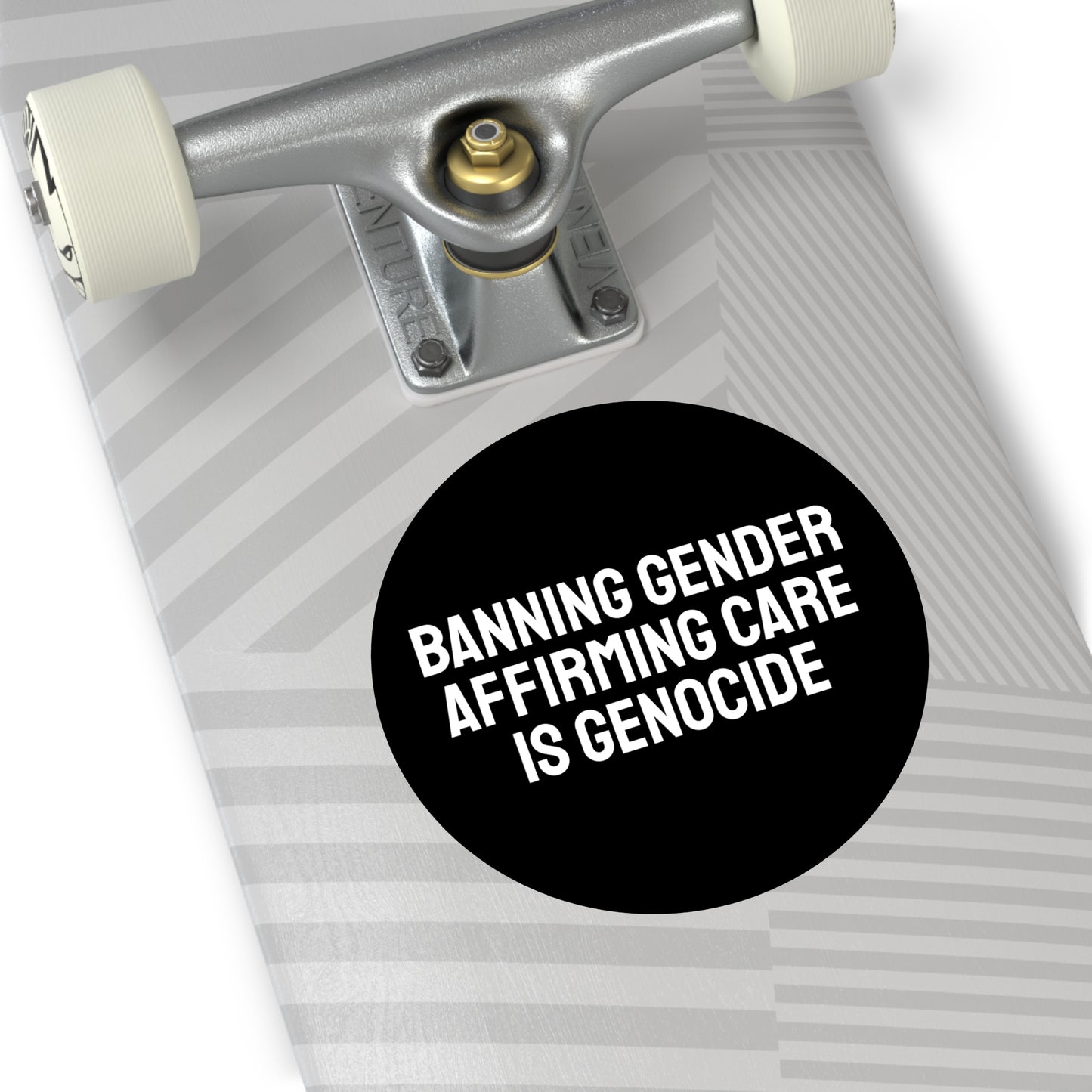 Banning Gender Affirming Care Is Genocide - Round Vinyl Stickers