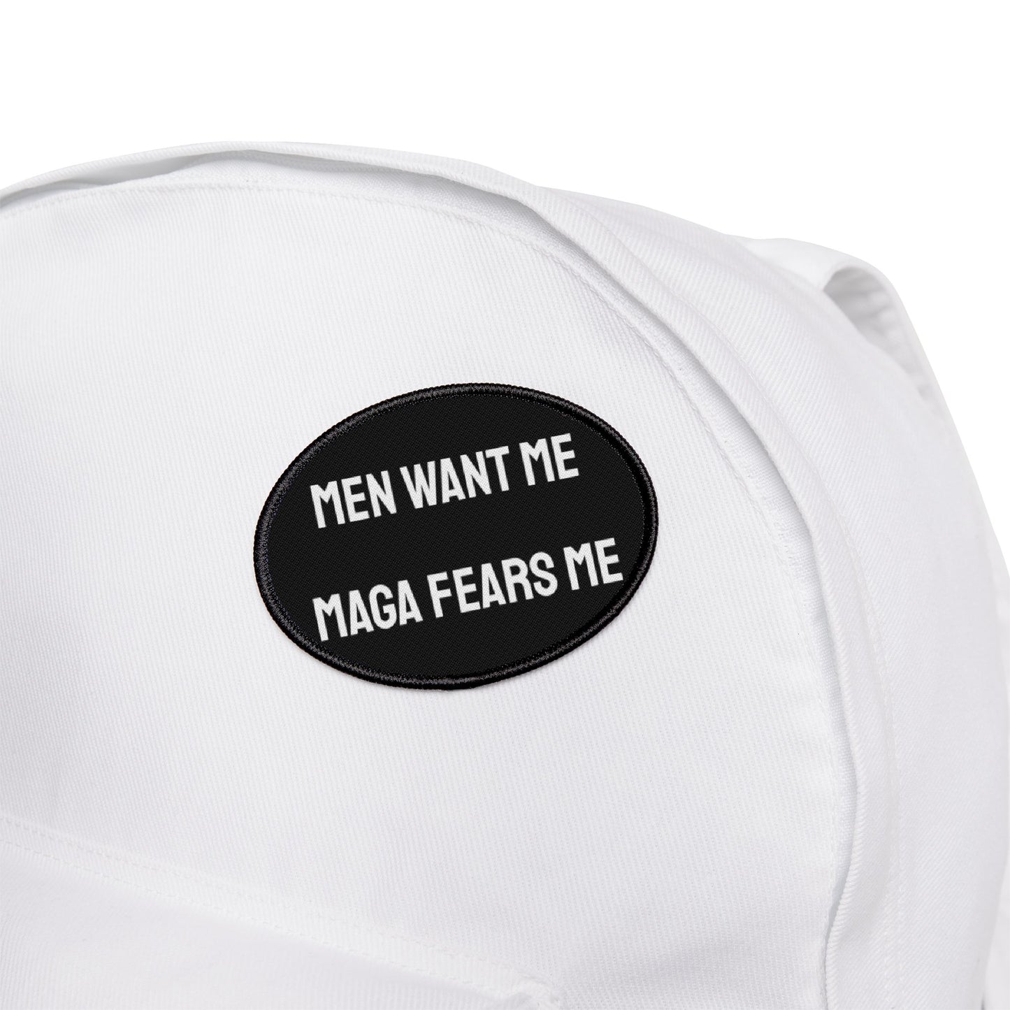 Men Want Me MAGA Fears Me - Iron-On Patch