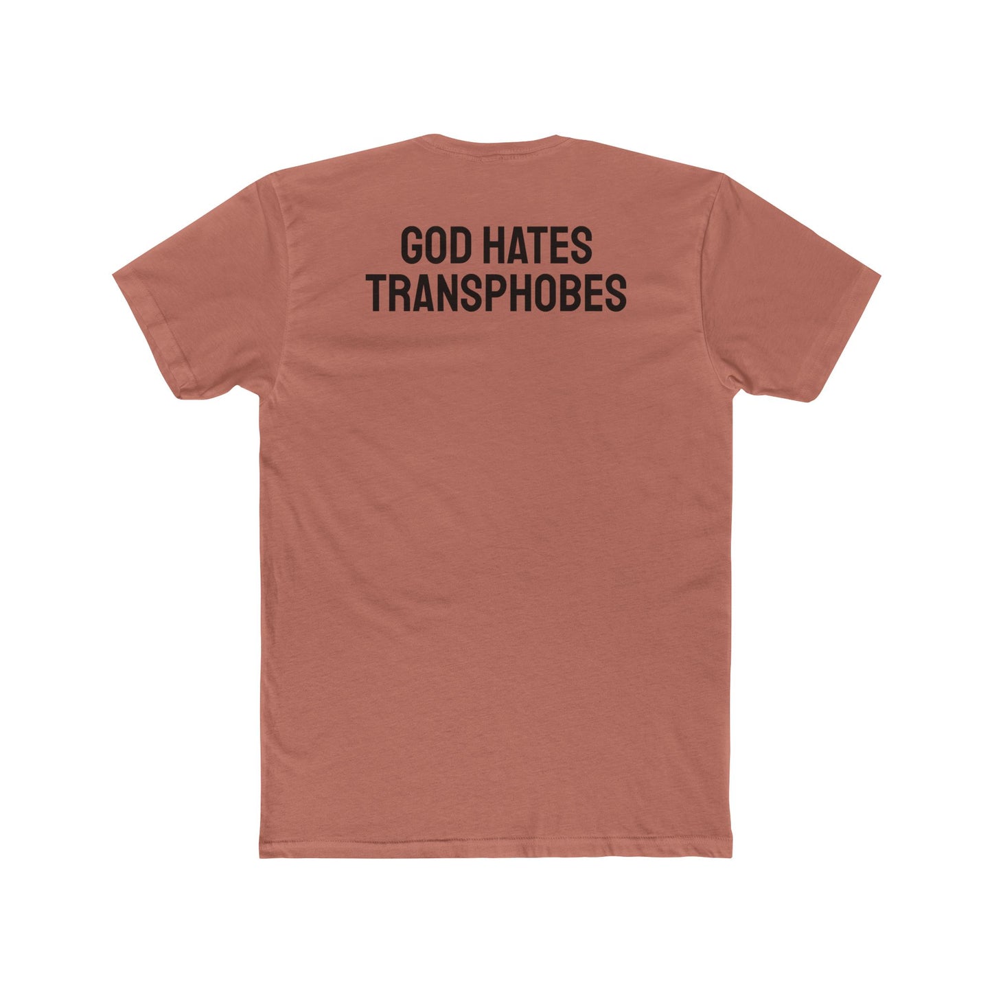 God Hates Transphobes - Unisex Cotton Crew Tee