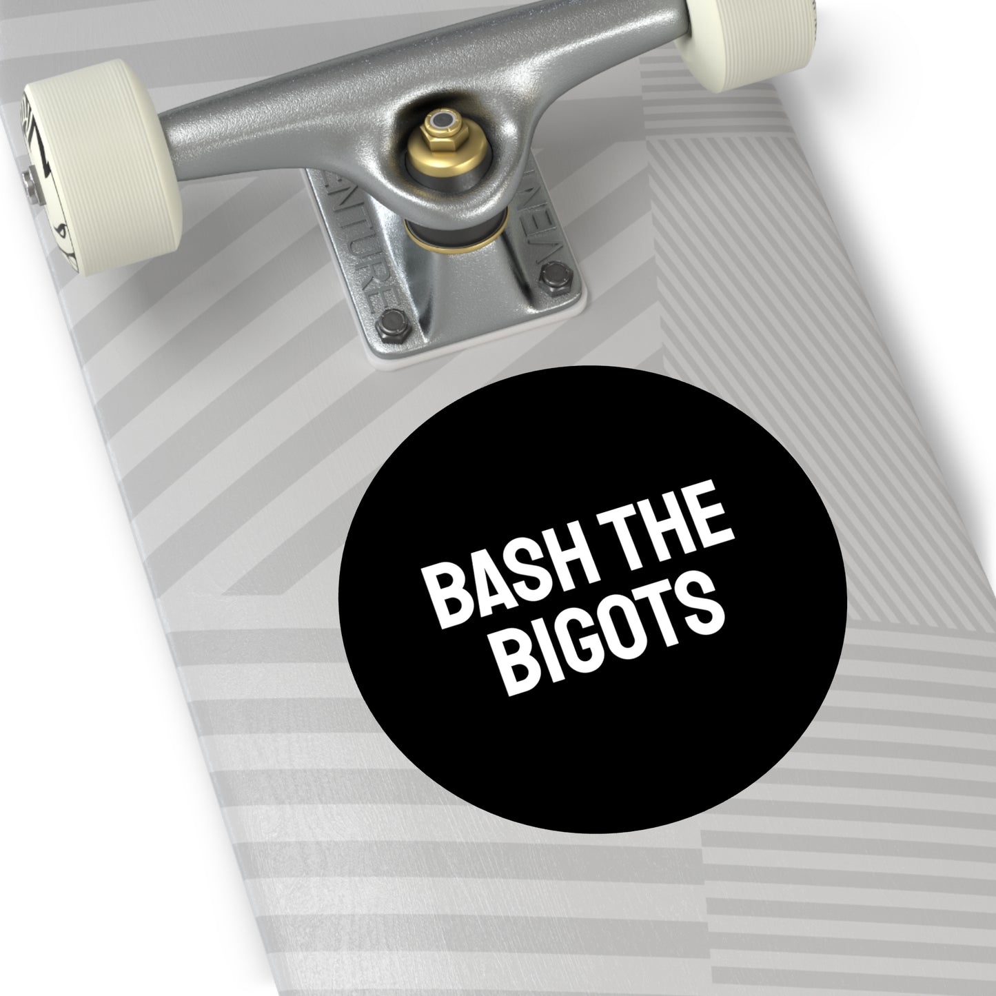 Bash The Bigots - Round Vinyl Stickers