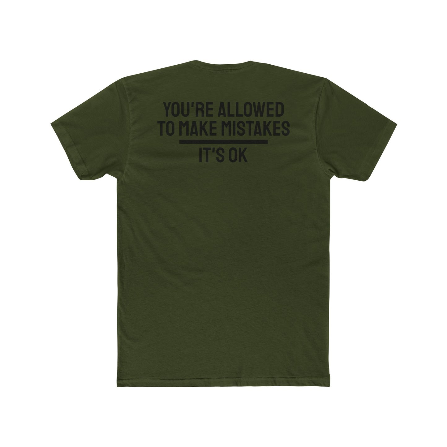 You're Allowed To Make Mistakes It's Ok - Unisex Cotton Crew Tee