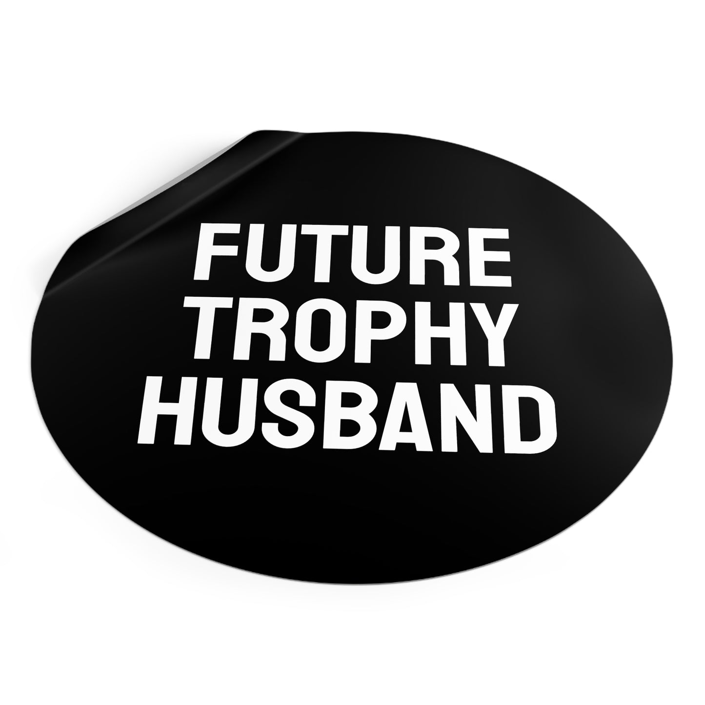 Future Trophy Husband - Round Vinyl Stickers