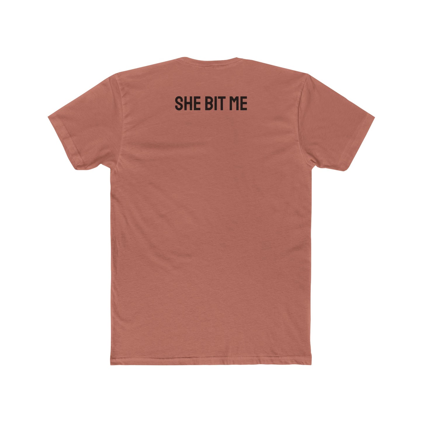 She Bit Me - Couple's Unisex Cotton Crew Tee