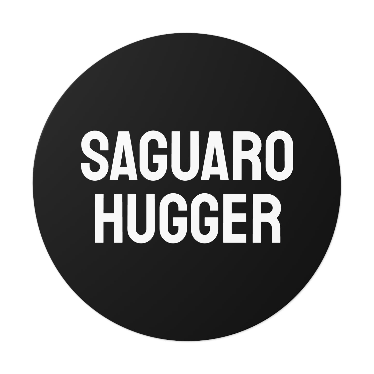 Saguaro Hugger - Round Vinyl Stickers