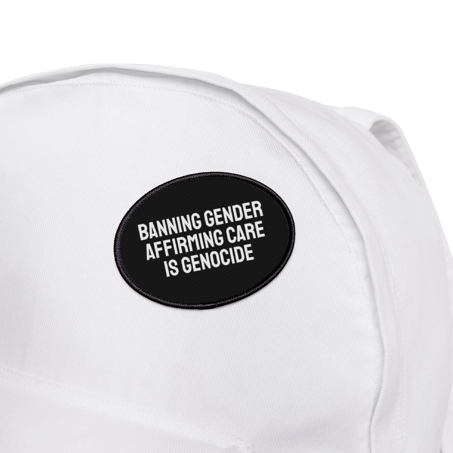 Banning Gender Affirming Care Is Genocide - Iron-On Patch