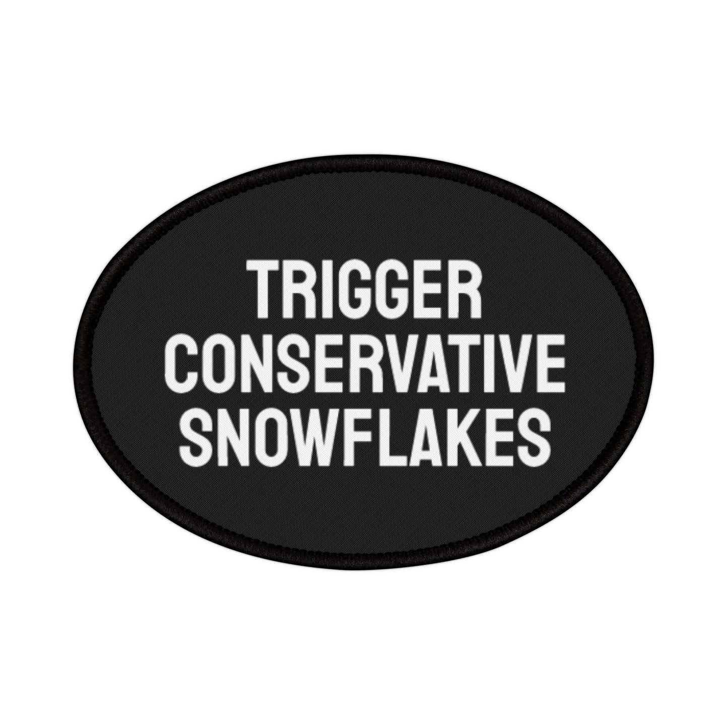 Trigger Conservative Snowflakes - Iron-On Patch