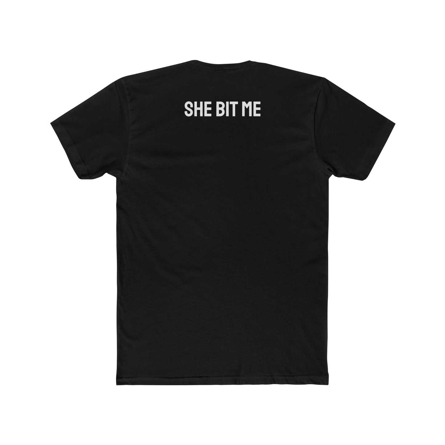 She Bit Me - Couple's Unisex Cotton Crew Tee