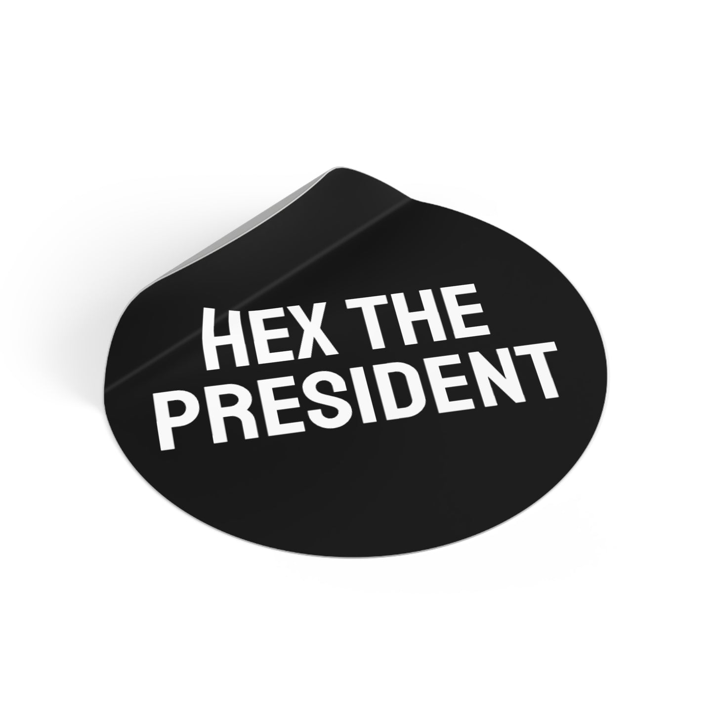 Hex The President - Round Vinyl Stickers