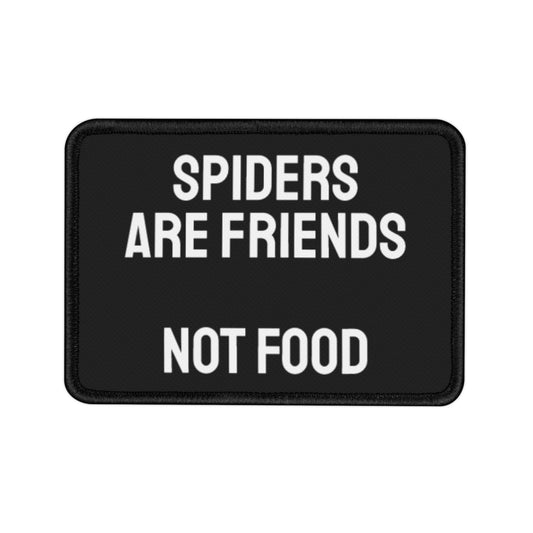 Spiders Are Friends Not Food - Iron-On Patch
