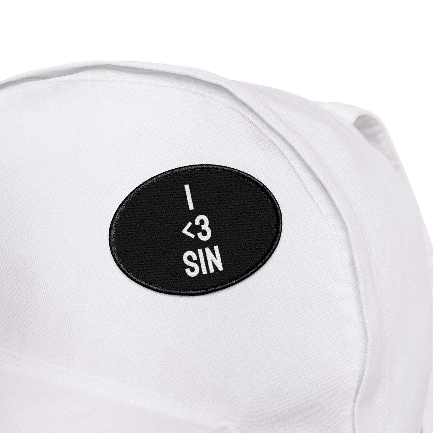 I <3 Sin - Iron-On Patch