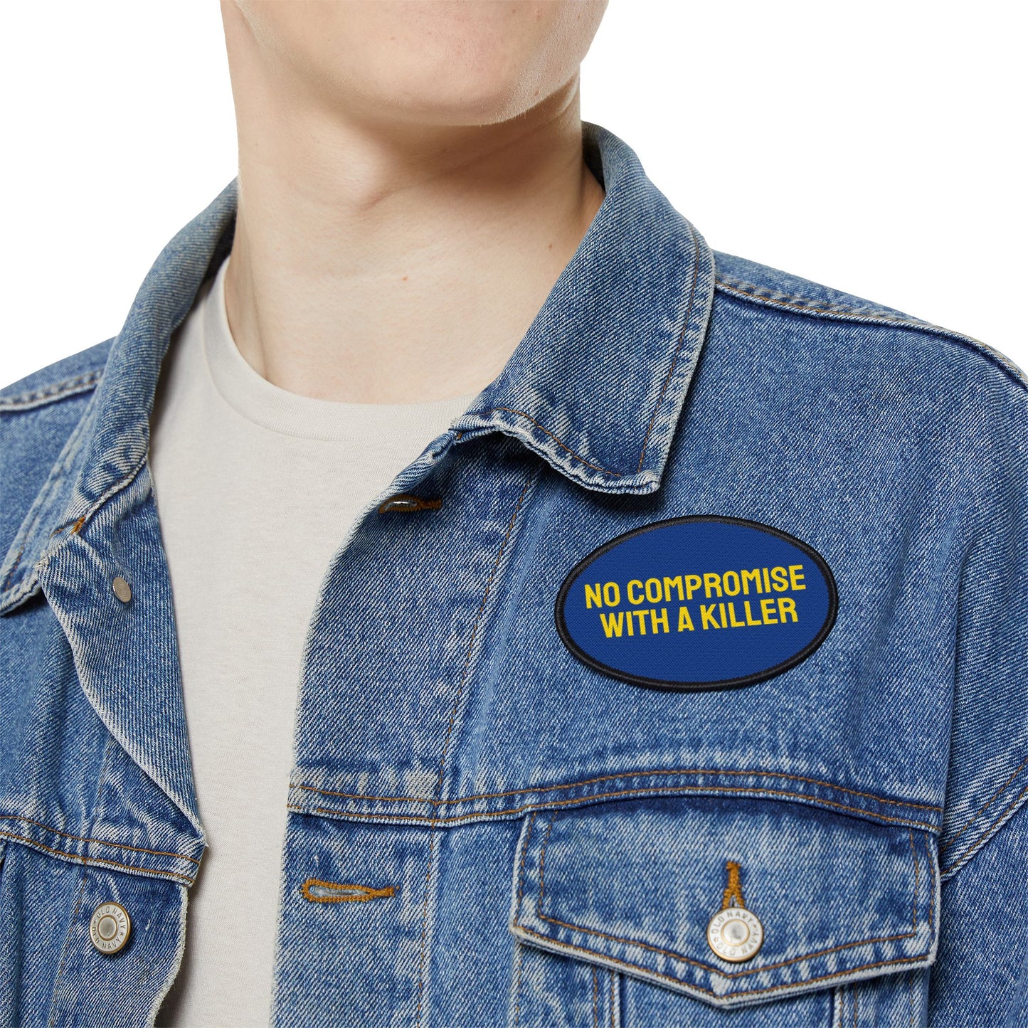 No Compromise With A Killer - Iron-On Patch