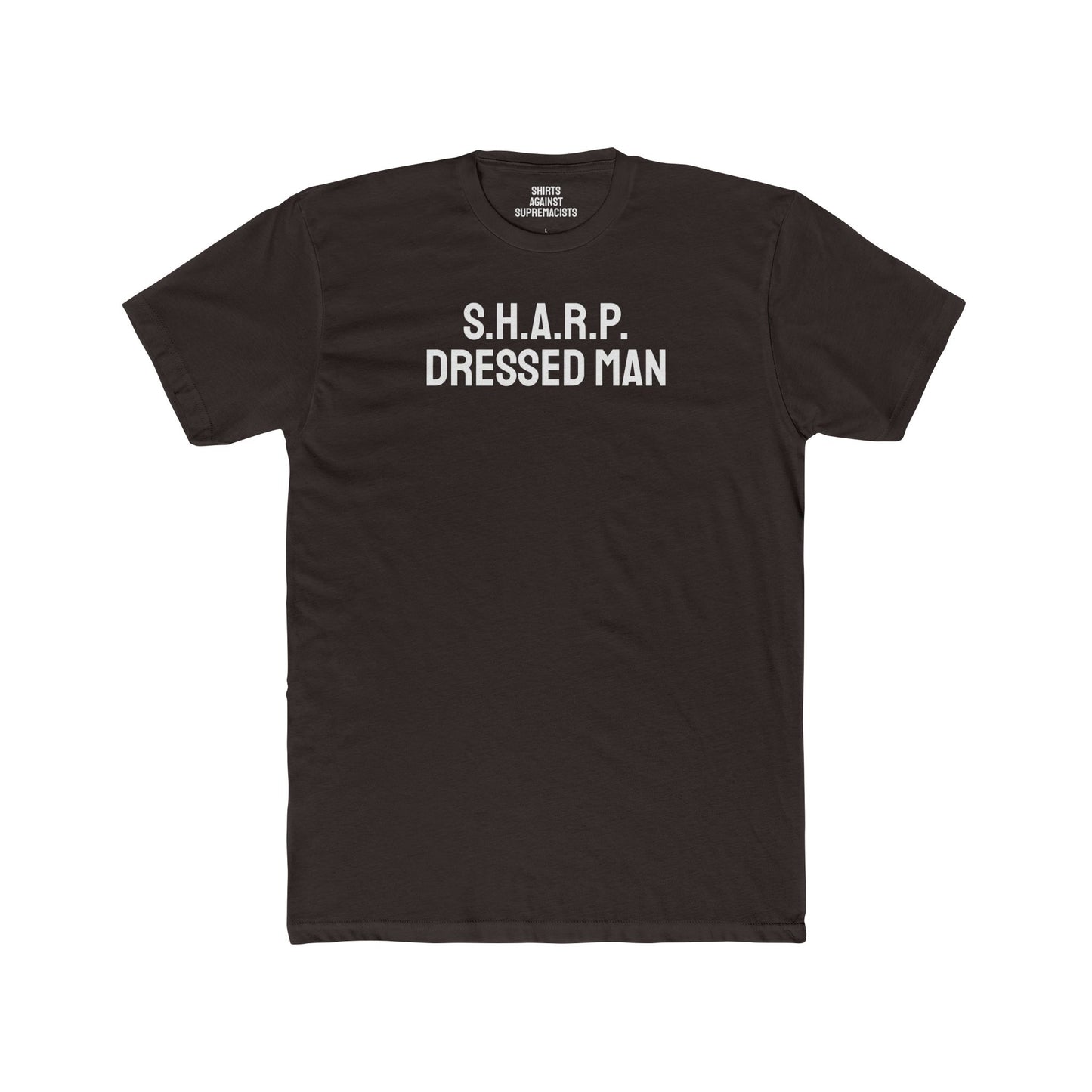 S.H.A.R.P. Dressed Man - Unisex Cotton Crew Tee