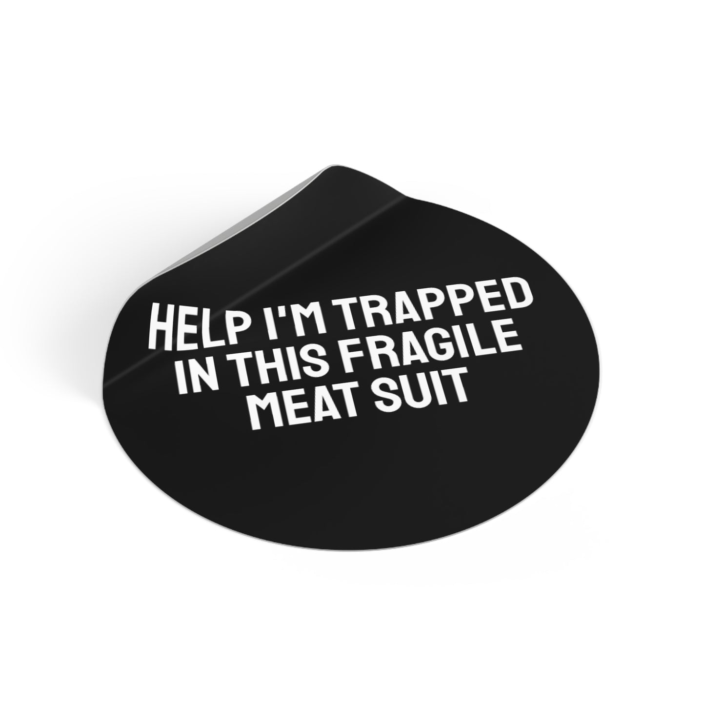 Help I'm Trapped In This Fragile Meat Suit Round Vinyl Stickers