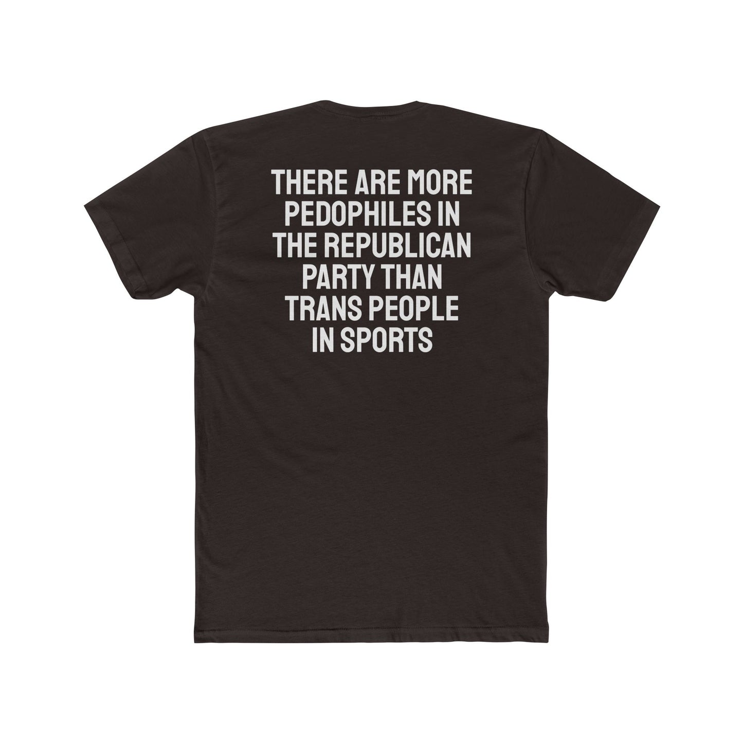There Are More Pedophiles In The Republican Party Than Trans People In Sports - Unisex Cotton Crew Tee