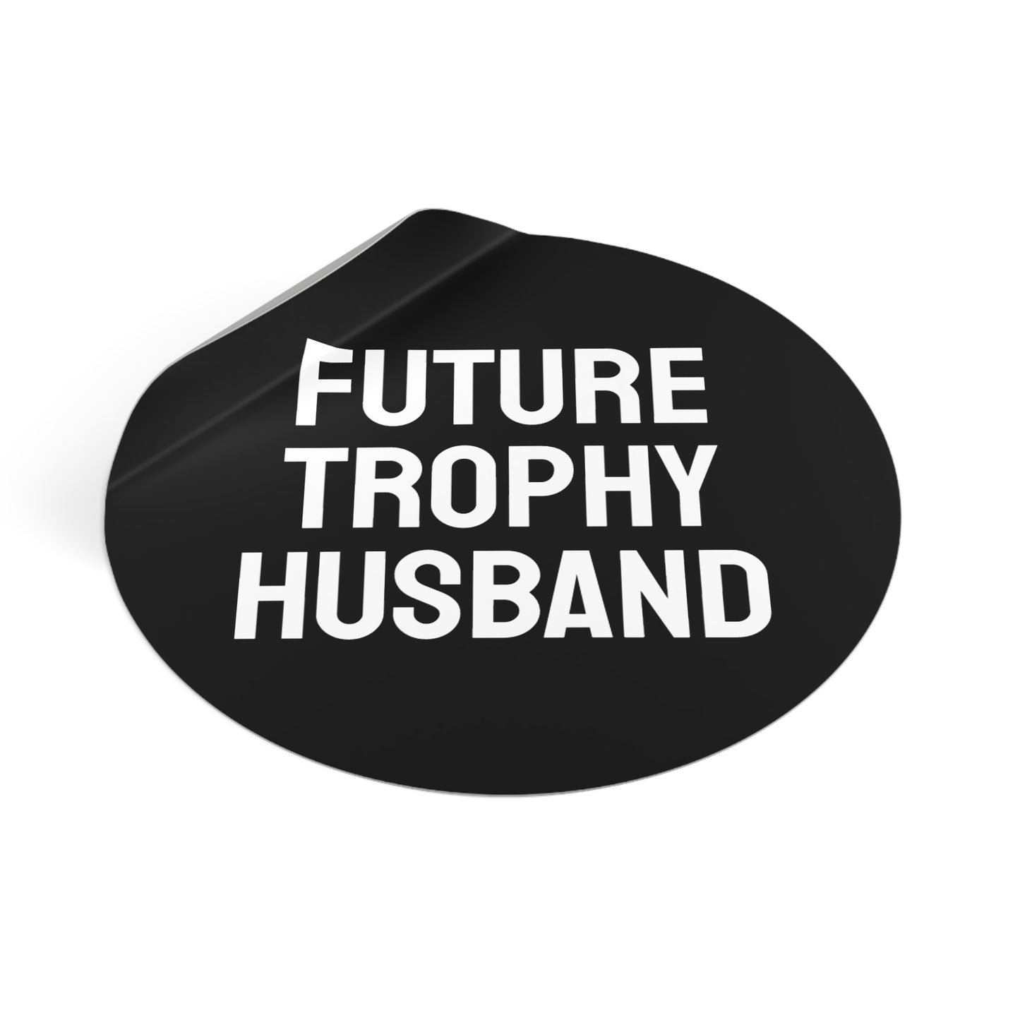 Future Trophy Husband - Round Vinyl Stickers
